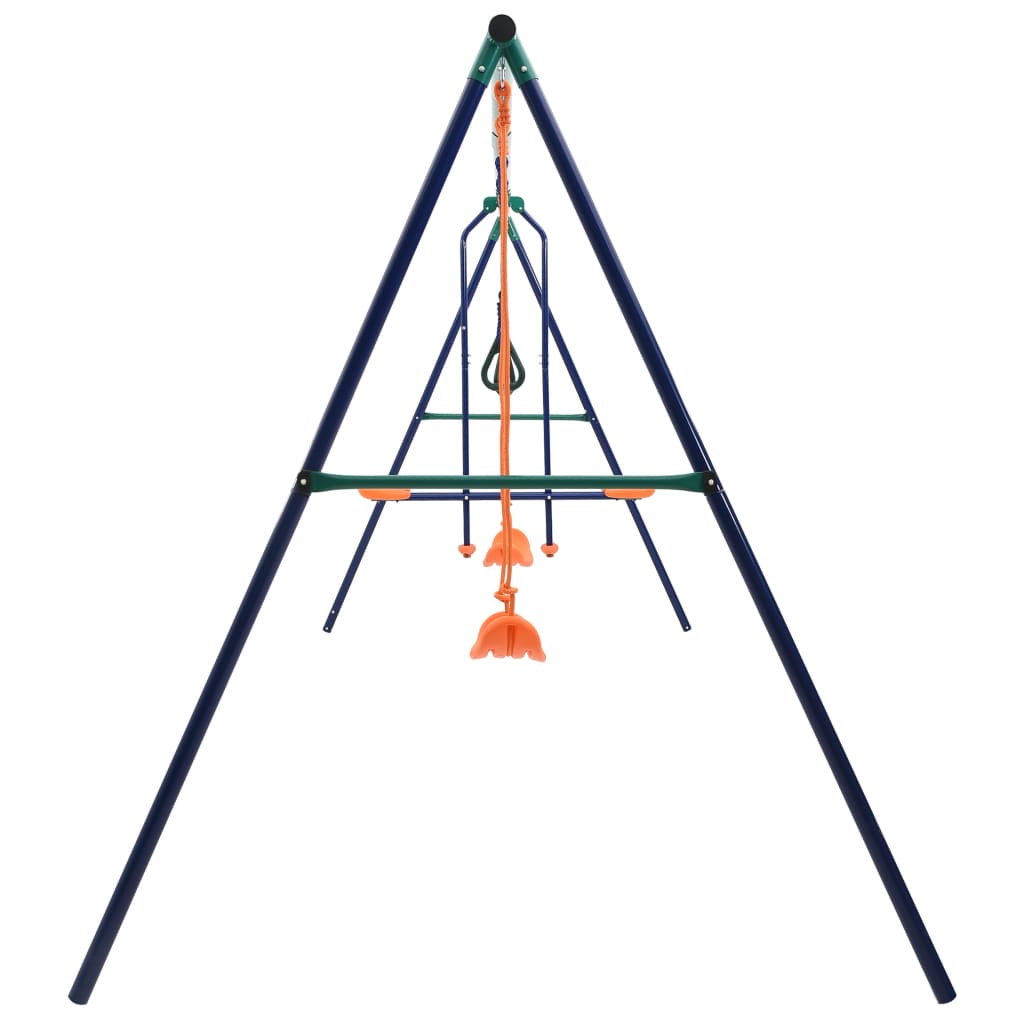 Vidaxl Swing -Set mit Gymnastikringen und 4 Stahlsitzen