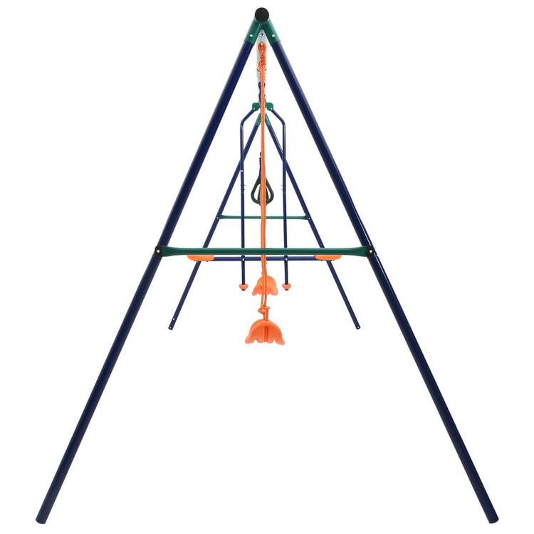 Vidaxl Swing -Set mit Gymnastikringen und 4 Stahlsitzen