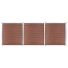 Vidaxl -Zaun 526x186 cm HKC Brown