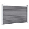 Vidaxl -Zaun 526x106 cm HKC Grau