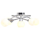 VIDAXL -Deckenlampe mit keramischen Kugelkappen für 5xe14 Weiß