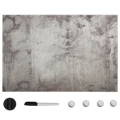 VIDAXL MAGNETISCHE BRAUBE WALL MOUNTEN 50 x 30 cm Glas