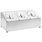 Vidaxl Gastronorm Backhalter mit 3 GN 1 6 Bakken Edelstahl - afbeelding 2