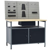 Vidaxl Workbench mit drei Wandpaneele