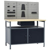 Vidaxl Workbench mit drei Wandpaneele