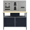 Vidaxl Workbench mit drei Wandpaneele