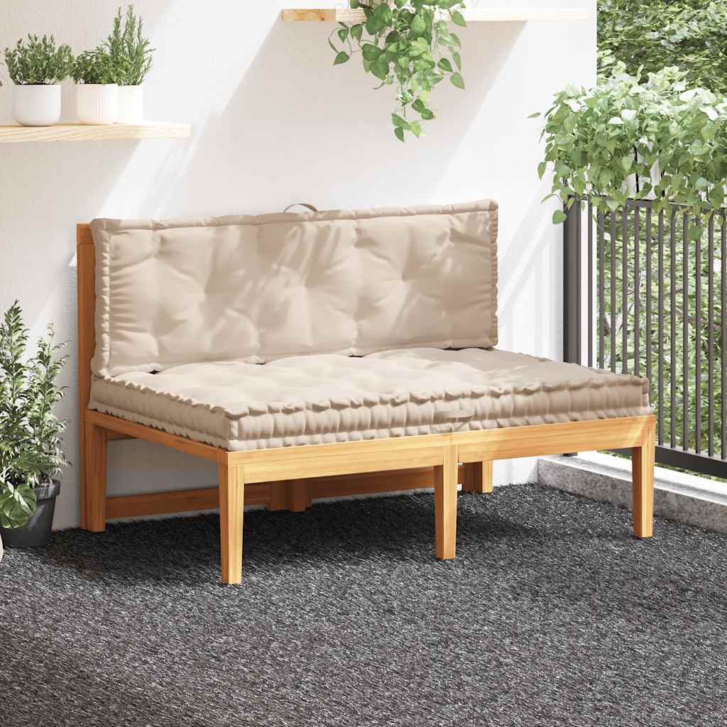 VIDAXL PALLET FODEN KÜHLEN 2 ST Baumwoll Beige