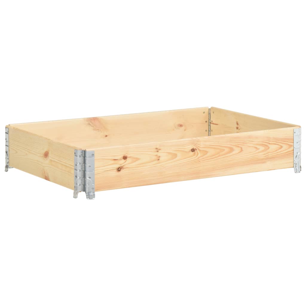 VIDAXL Palettenaufsatz 80x120 cm Massives Kiefernholz