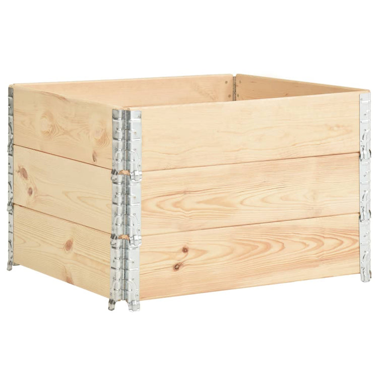 VIDAXL Palletopzetranden 3 PCs 100x100 cm Festkiefer