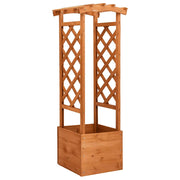 Vidaxl latwerkplantenbak mit Arch 49x39x130 cm Vurenhout - afbeelding 1