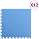 Vidaxl -Bodenmatten 12 ST 4.32 ㎡ EVA Schaumblau blau