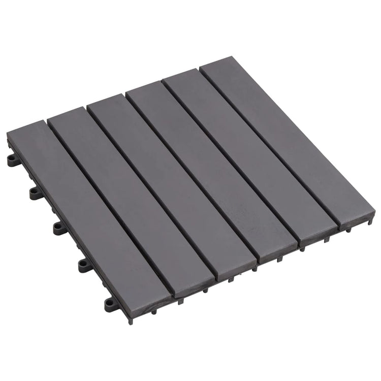VIDAXL -Terrassenfliesen 30 x 30 x 30 cm Feststoff Acaciahout Graywash
