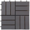 VIDAXL -Terrassenfliesen 30 x 30 x 30 cm Feststoff Acaciahout Graywash