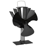 Vidaxl -Herdfan mit 3 Flossen schwarz - afbeelding 2
