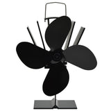 Vidaxl Herd -Fan mit 4 Flossen schwarz - afbeelding 3