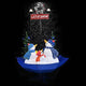 Vidaxl Weihnachtsbaum schneit mit Regenschirme 170 cm PVC Blau
