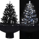 Vidaxl Weihnachtsbaum schneit mit Regenschirme 75 cm PVC Schwarz