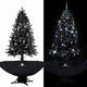 Vidaxl Weihnachtsbaum schneit mit Regenschirme 190 cm PVC Schwarz