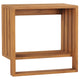 VIDAXL -Handtuchregal Wandmontage 35x20x35 cm Festes Teakholzholz