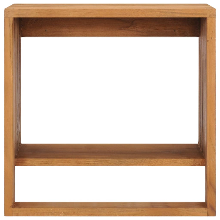 VIDAXL -Handtuchregal Wandmontage 35x20x35 cm Festes Teakholzholz