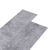 Vidaxl Dielen selbst -adhäsiv 4,46 m² 3 mm PVC Zementgrau - afbeelding 2