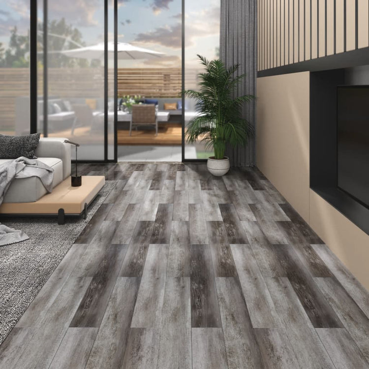 VIDAXL-Dielen nicht selbst adhäsiv 4,46 m² 3 mm PVC gestreiftes Holz