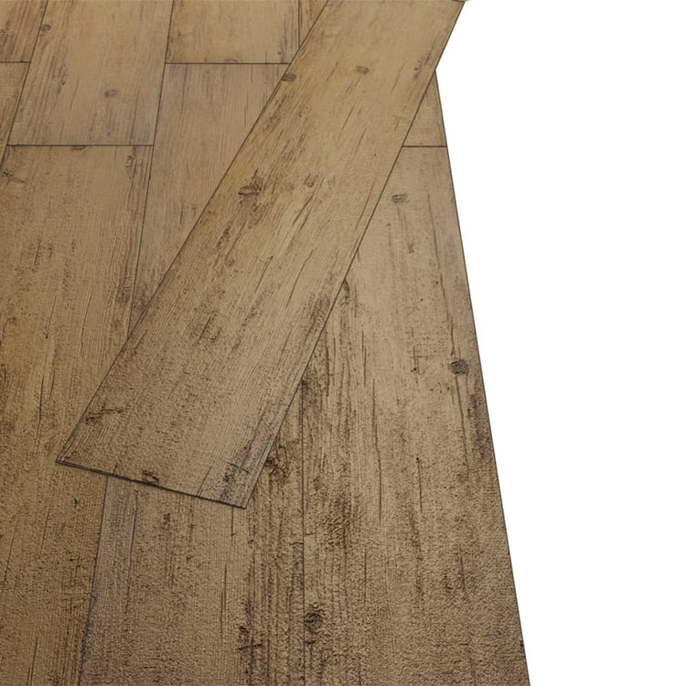Vidaxl Dielen nicht selbst adhäsiv 4,46 m² 3 mm PVC Walnussbraun