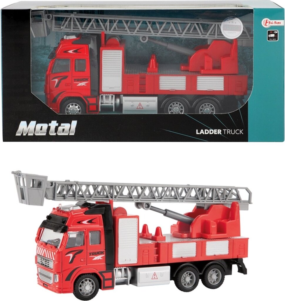 Metall-Rückzug-Feuerwehrwagen 1:38