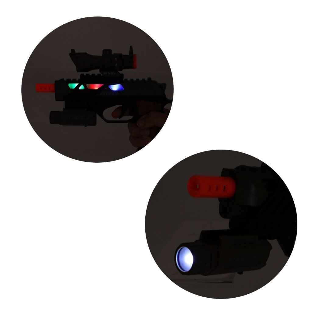 Toi-Toys Alfafox-Waffe militärisch mit Licht, Klang und Taschenlampe