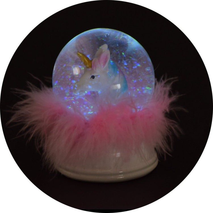 Traumpferd Schnee Bol Einhorn mit Licht