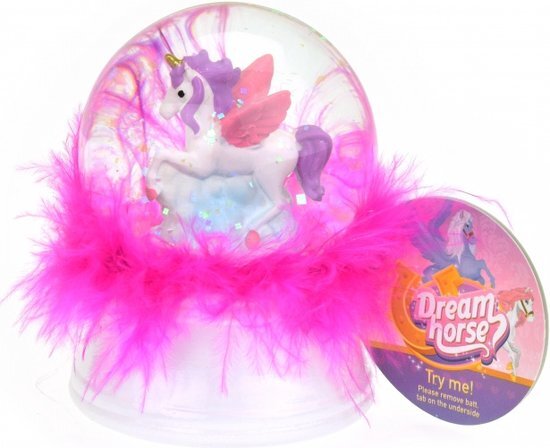 Dream Horse Snow Bol Unicorn mit Federn und Licht