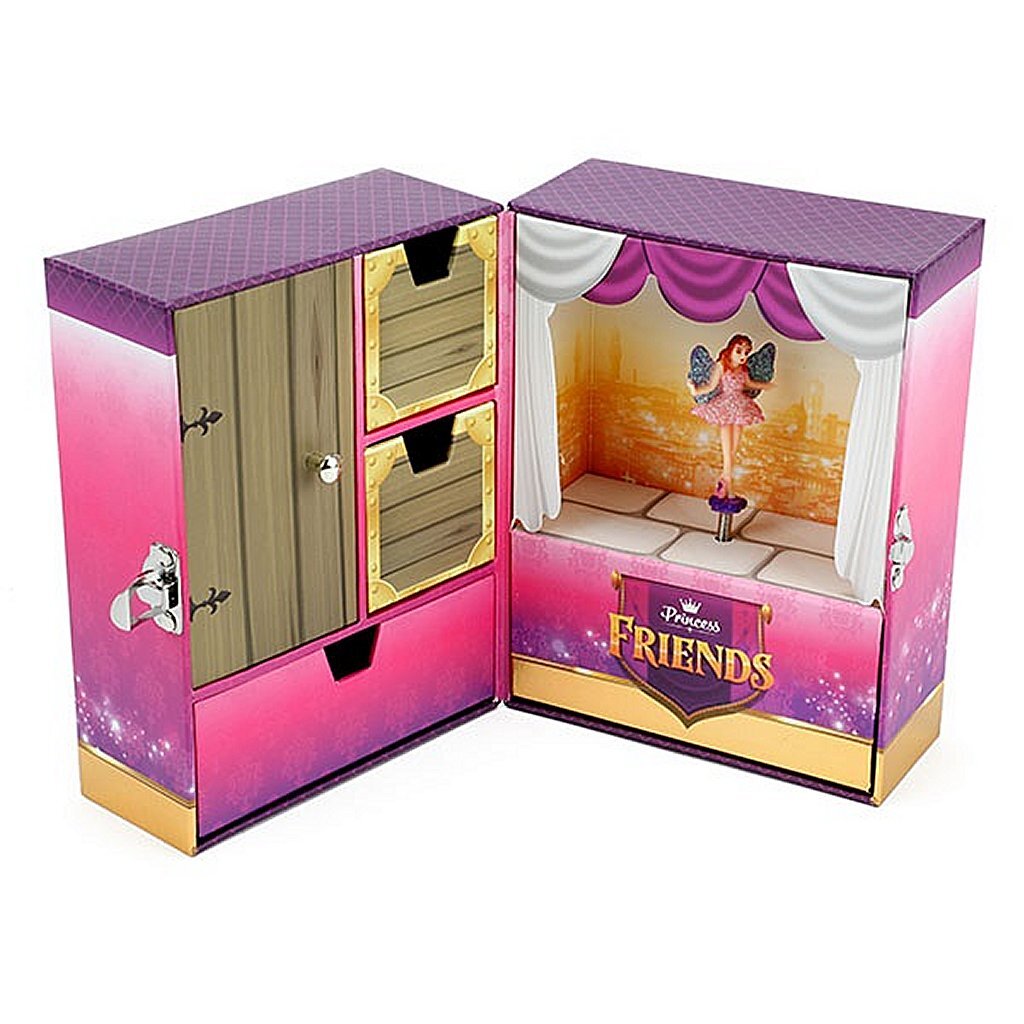 Prinzessin Freunde Freunde Musik Schmuckschatulle