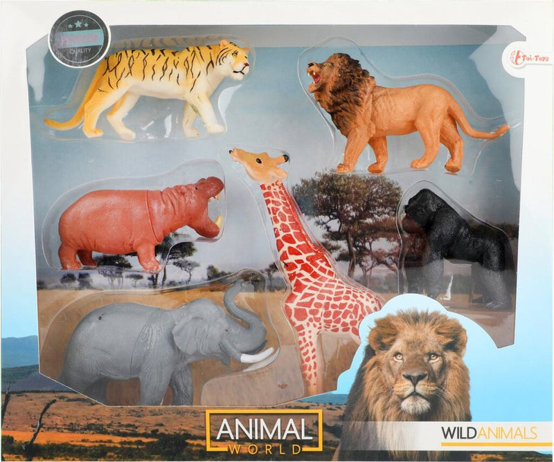 Animal World Animal World Wild Dieren Elefant Leeuw Tiger Gorilla Giraffe Nilpferde