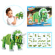Toi-Toys Toi-Toys Craft Puzzle Tricera Junior 25,8 cm Grün 59-köpfig