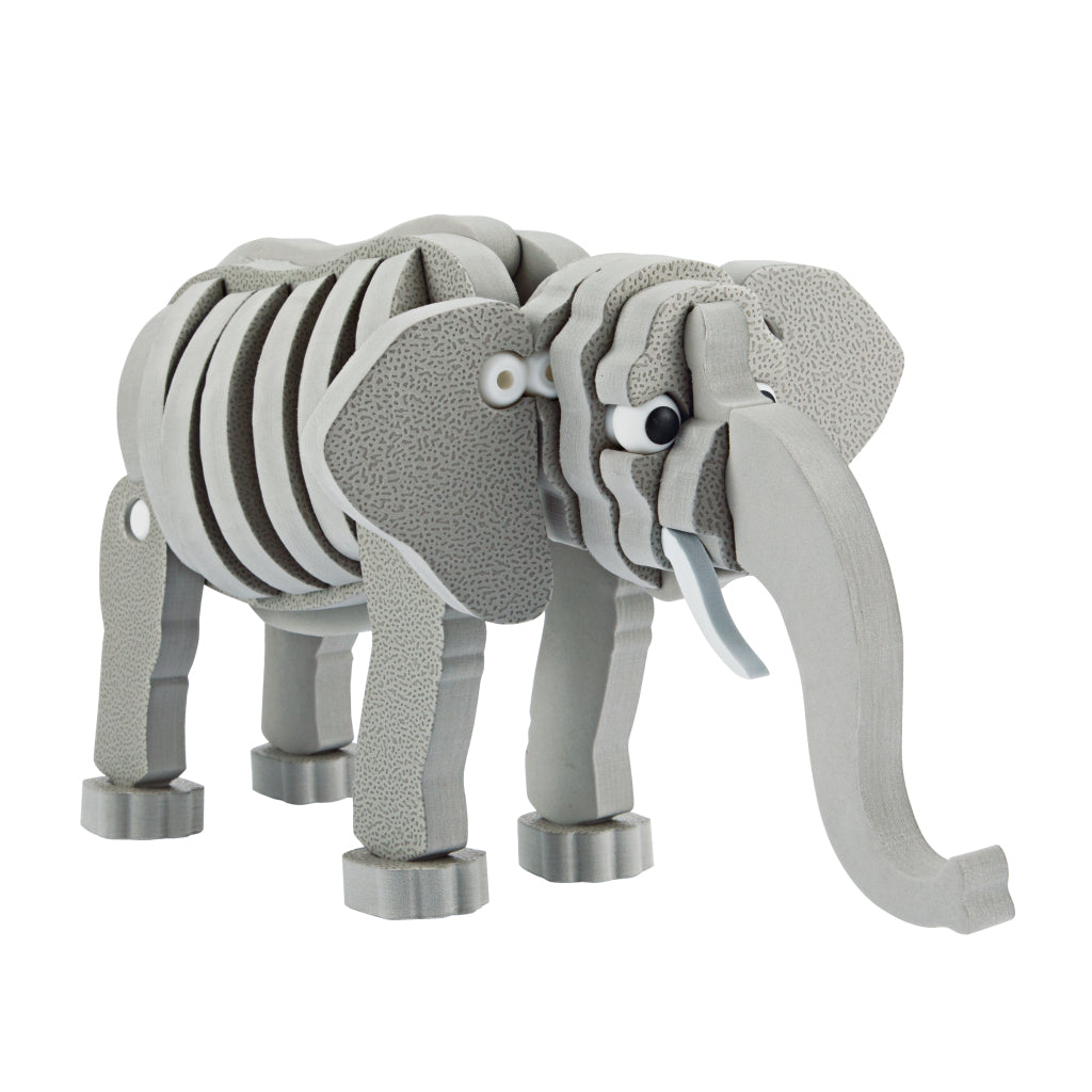 Toi-Toys Toi-Toys 3d Puzzle Elefant Junior 31,5 cm Schaumgrau 75-teilig