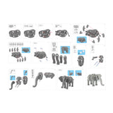 Toi-Toys Toi-Toys 3d Puzzle Elefant Junior 31,5 cm Schaumgrau 75-teilig - afbeelding 5