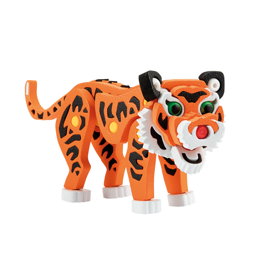 Toi-Toys Toi-Toys 3D-Puzzle Tiger Junior 31,5 cm Schaum Orange 121-Stück
