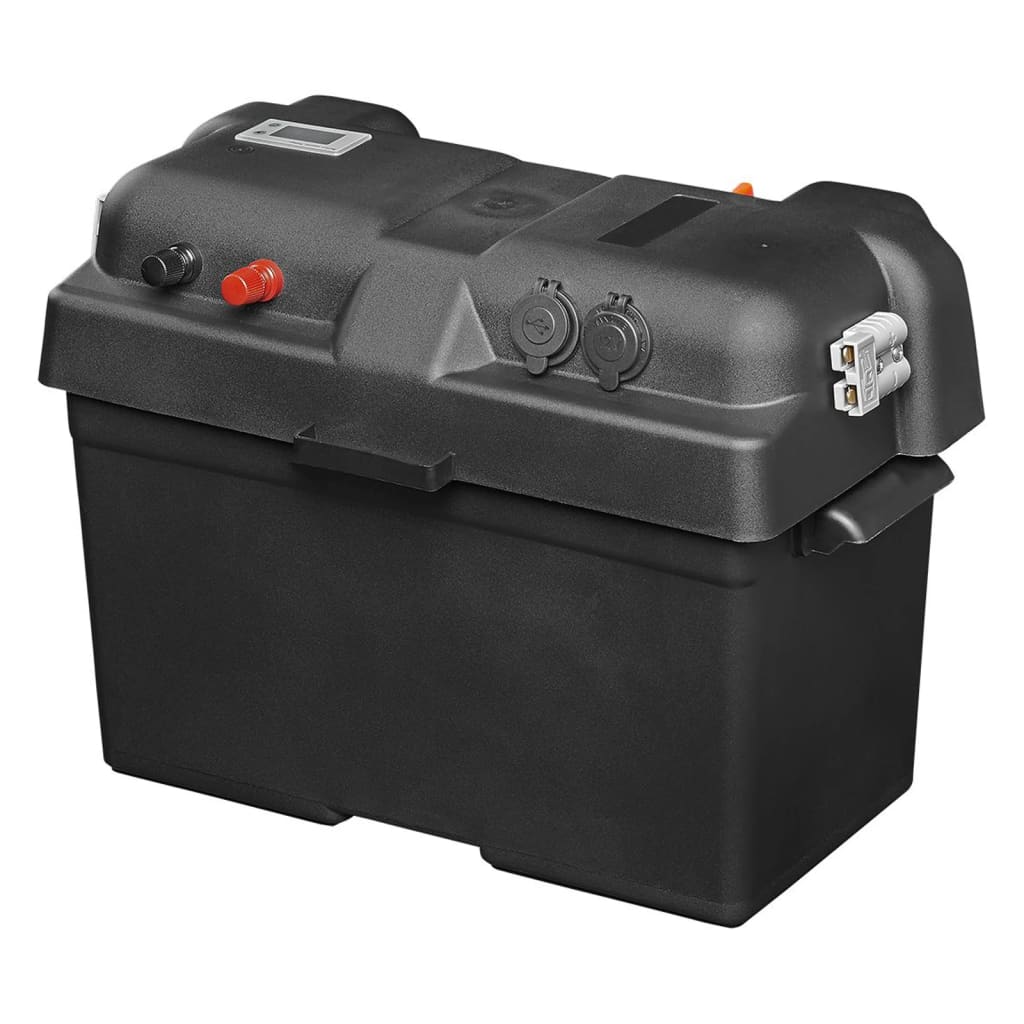 Proplus -Batteriebox mit USB- und Voltmeter 35x18x23 cm
