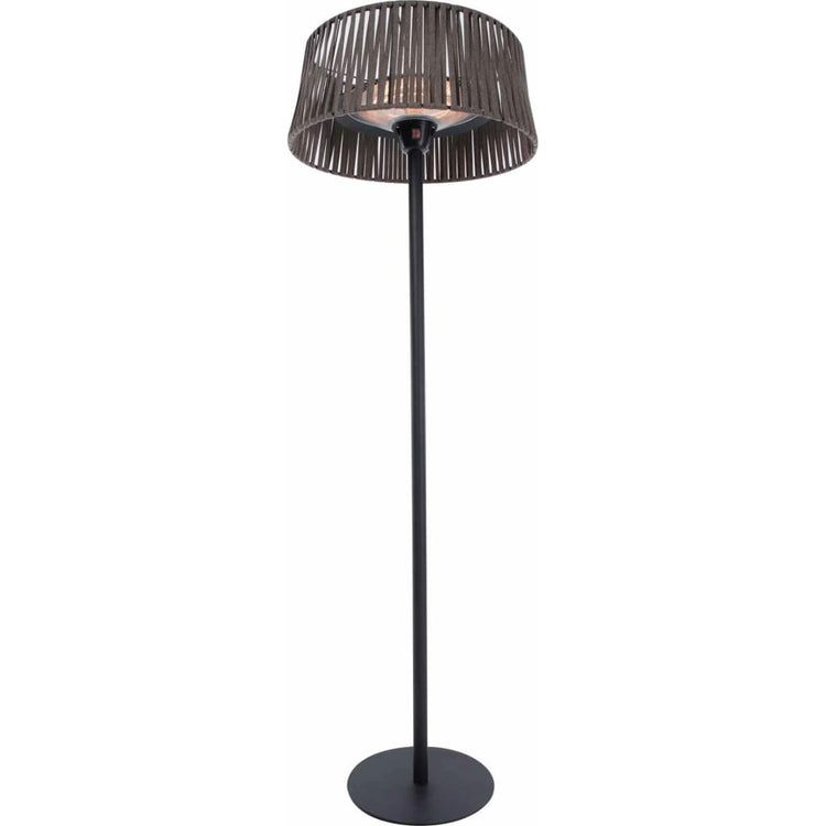 Gefangener Sund stehend mit Artix Corda 2100 W Halogene braun