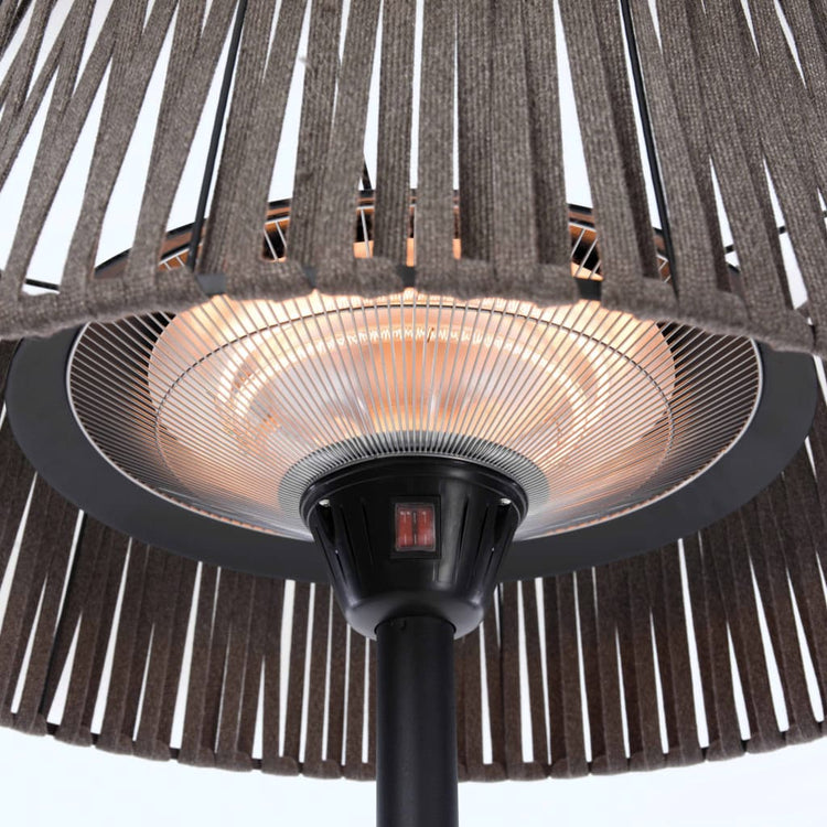 Gefangener Sund stehend mit Artix Corda 2100 W Halogene braun
