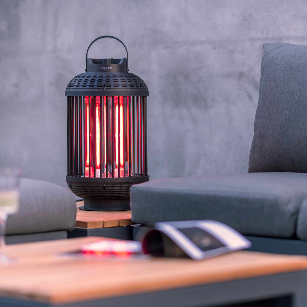Gespenrter Tisch wärmer Indox 1200 W Halogenschwarz