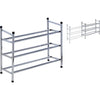 Basic Excuernable Schuhständer 3-layer Edelstahl 61.5-115x50 cm