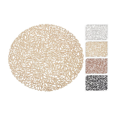 Verschiedenes Placemat 35 cm rund 4 verschiedene Farben