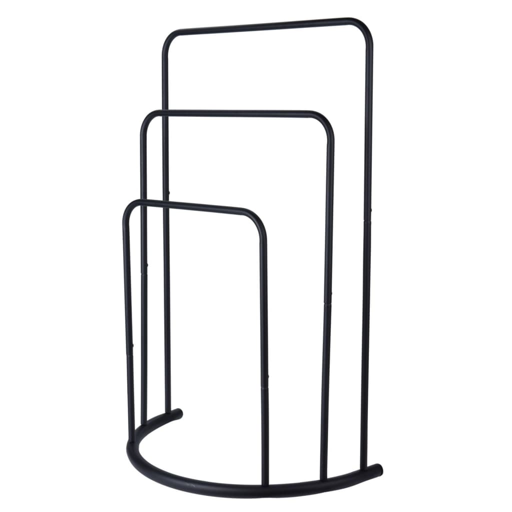 Badezimmerlösungen Badezimmerlösungen Handtuchregal Stehend 49,5 x 75 cm Metall Schwarz