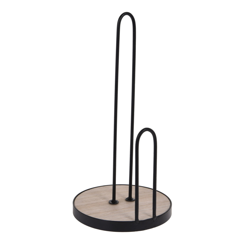 Ausgezeichnete Hauswaren Hauswaren Küche Rollhalter 5x30 cm Holz Black Metall
