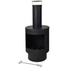 Progarden Prograrden Kamin mit Schornstein 112 cm Metall