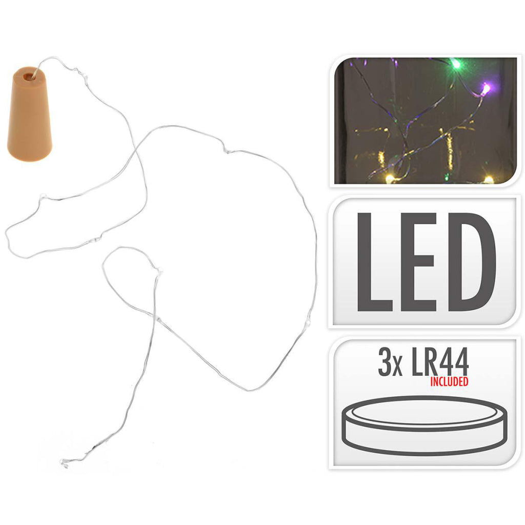 S.I.A. S.I.A. Flaschenstopp Lichtkabel mit 8 mehrfarbigen LED -Leuchten IP44
