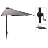 Prograrden Prograrden Parasol Hemisphäre 250 cm Holzkohlefarbe - afbeelding 1