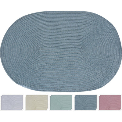 Verschiedenes Placemat Oval 44x29 cm 5 verschiedene Farben