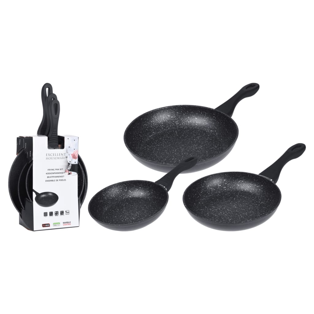 Ausgezeichneter Haushaltswaren-Hauswaren-3-teiliger Bratpfanne Set